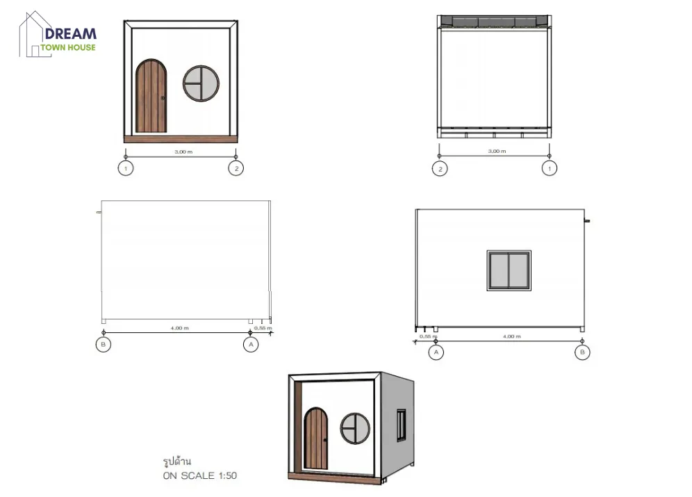 Plan Knockdown House DTH001 4